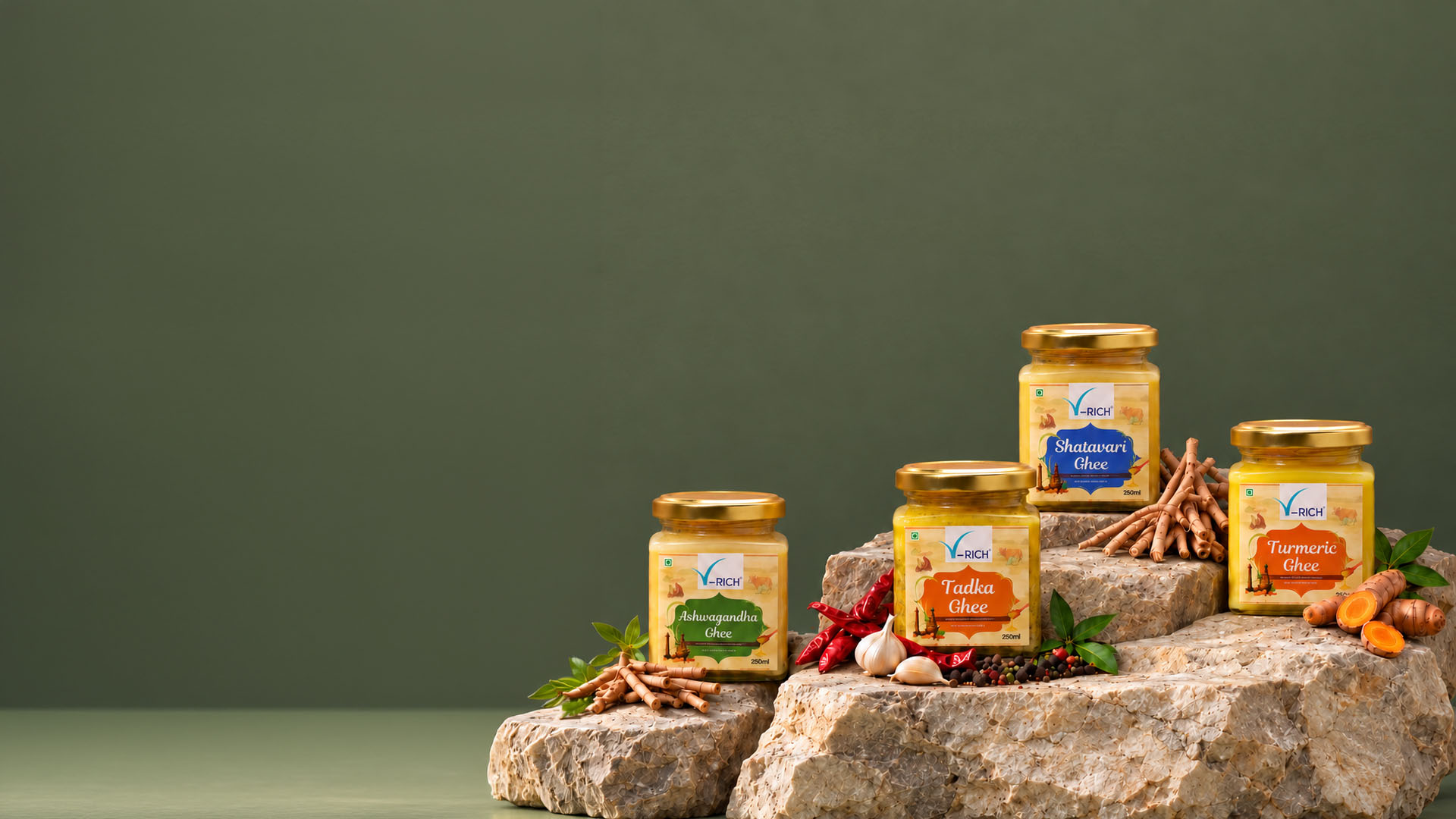 V-Rich infused ghee range