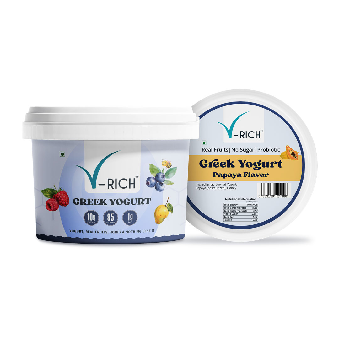 V-Rich Greek Yogurt — Papaya