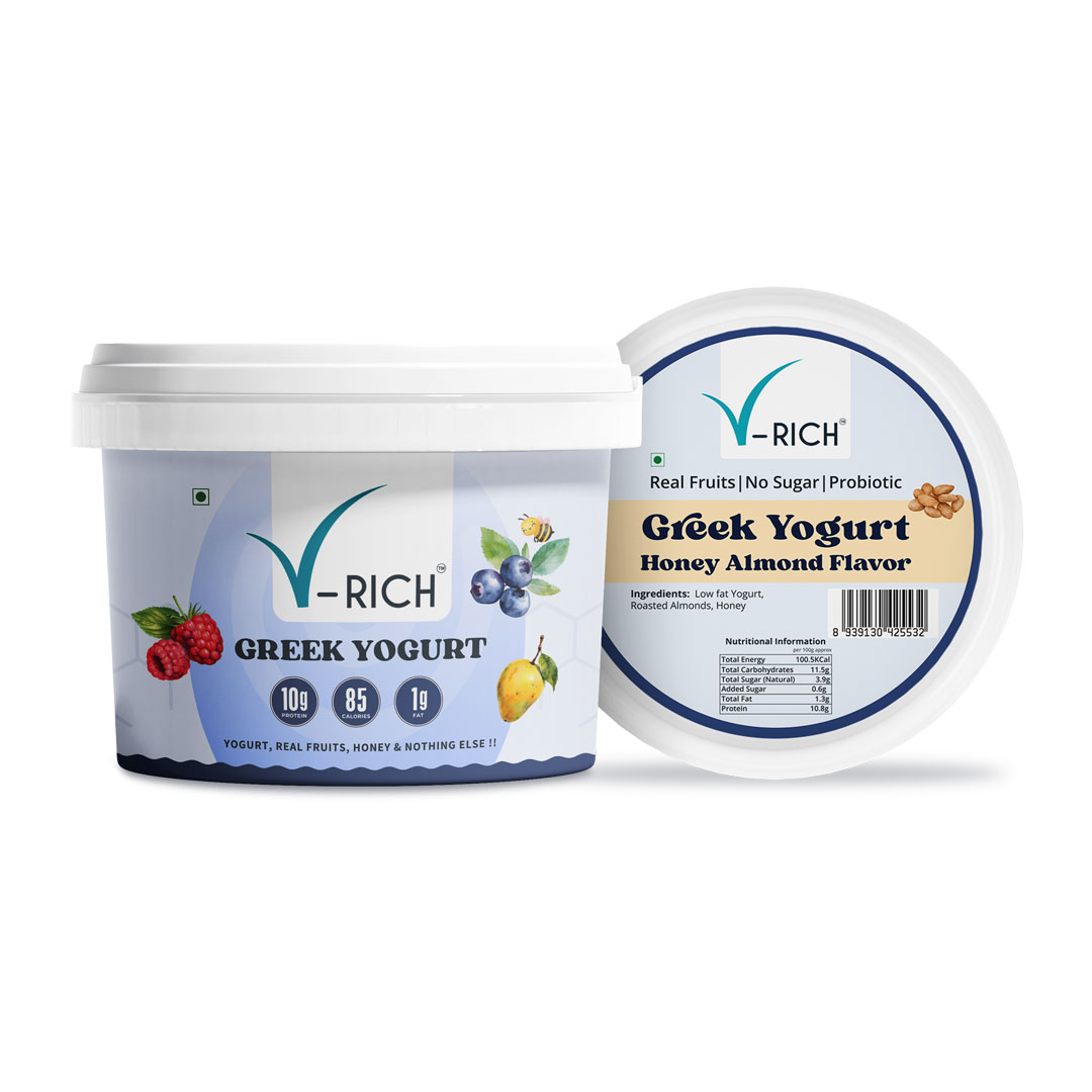 V-Rich Greek Yogurt — Honey Almond